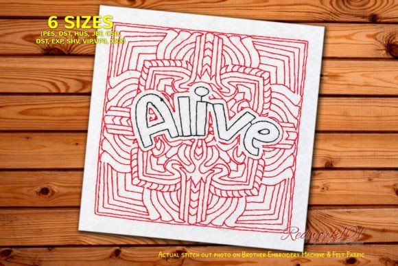 Alive Word Machine Embroidery