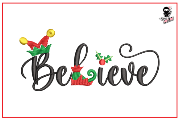 Believe in Santa Embroidery