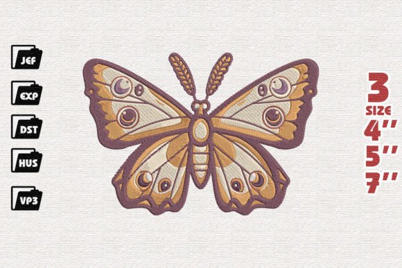 Boho Butterfly Embroidery