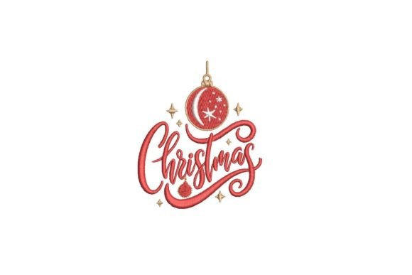 Christmas Calligraphy Embroidery