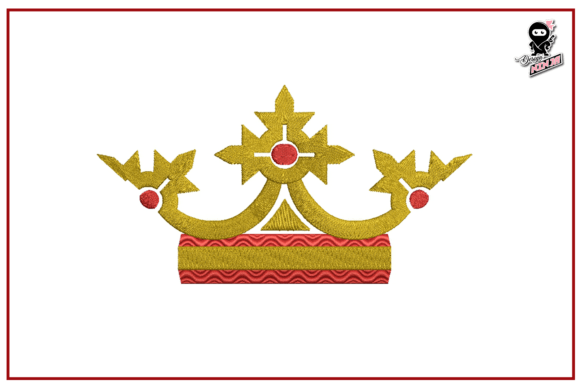 Crown Embroidery Tiara Design