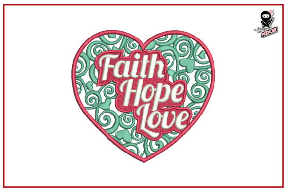 Faith Hope Love Embroidery