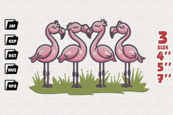 Flamingo Embroidery