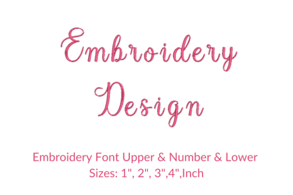 Harland Font Embroidery Design