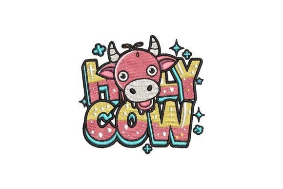 Holy Cow 1 Embroidery Design