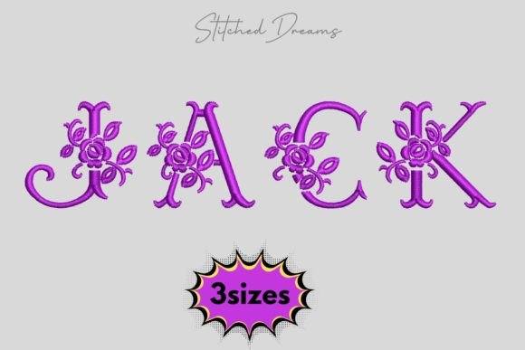 Jack Name Embroidery Design