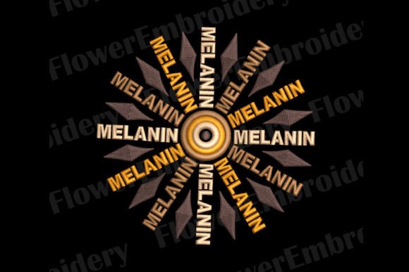Melanin Machine Embroidery Design