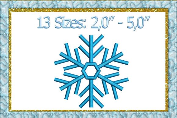 Snowflake Embroidery Design