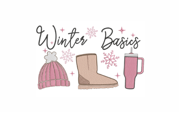 Winter Basics Machine Embroidery Design